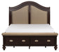 Homelegance Marston Queen Sleigh Storage Bed in Dark Cherry 2615DC-1 - LasVegasFurnitureOnline.com