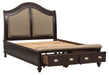 Homelegance Marston Queen Sleigh Storage Bed in Dark Cherry 2615DC-1 - LasVegasFurnitureOnline.com