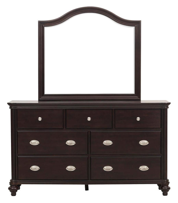 Homelegance Marston 7 Drawer Dresser in Dark Cherry 2615DC-5 - LasVegasFurnitureOnline.com