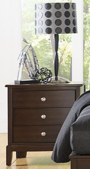 Homelegance Cotterill 3 Drawer Nightstand in Cherry 1730-4 - LasVegasFurnitureOnline.com