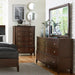 Homelegance Cotterill Mirror in Cherry 1730-6 - LasVegasFurnitureOnline.com