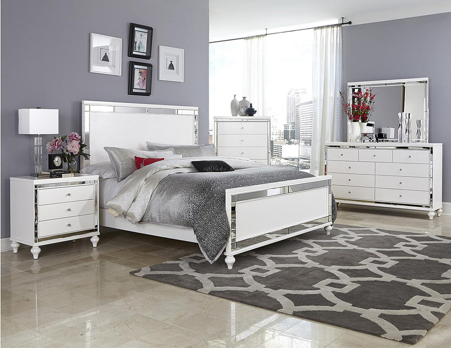 Homelegance Alonza 3 Drawer Nightstand in White 1845-4 - LasVegasFurnitureOnline.com