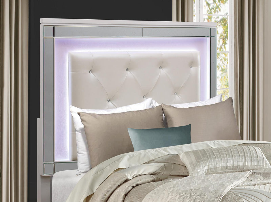 Homelegance Alonza Queen LED Panel Bed 1845LED-1 - LasVegasFurnitureOnline.com