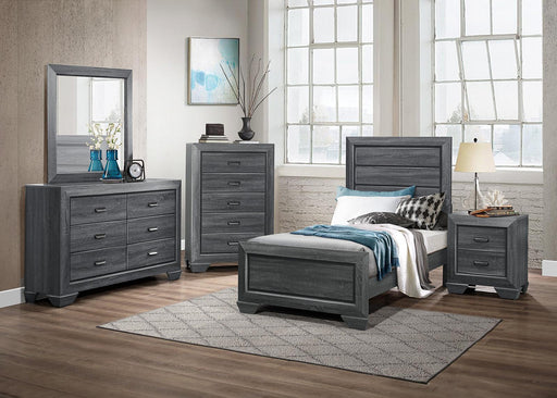 Homelegance Beechnut Twin Bed in Gray 1904TGY-1 - LasVegasFurnitureOnline.com