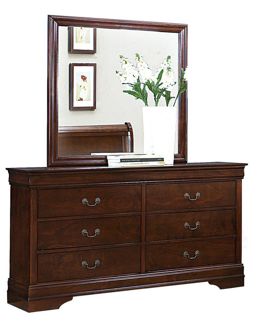 Homelegance Mayville Mirror in Brown Cherry 2147-6 - LasVegasFurnitureOnline.com