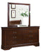 Homelegance Mayville Mirror in Brown Cherry 2147-6 - LasVegasFurnitureOnline.com
