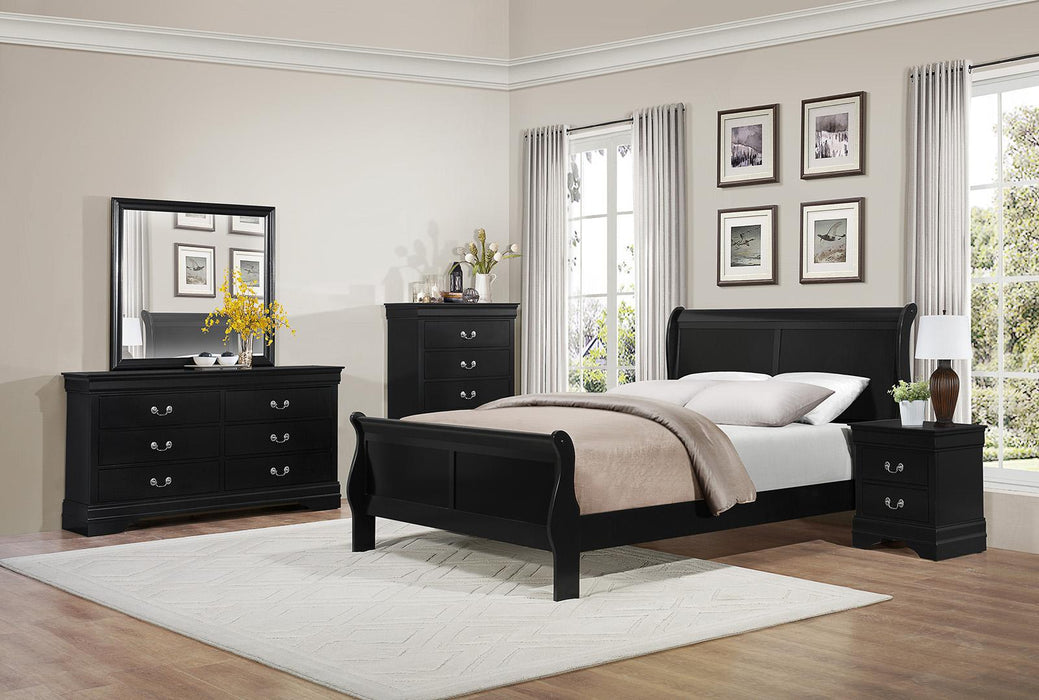 Homelegance Mayville 6 Drawer Dresser in Black 2147BK-5 - LasVegasFurnitureOnline.com