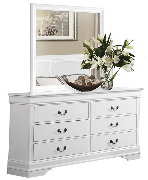 Homelegance Mayville Mirror in White 2147W-6 - LasVegasFurnitureOnline.com