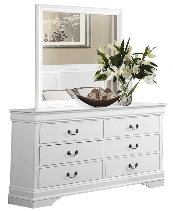Homelegance Mayville Mirror in White 2147W-6 - LasVegasFurnitureOnline.com