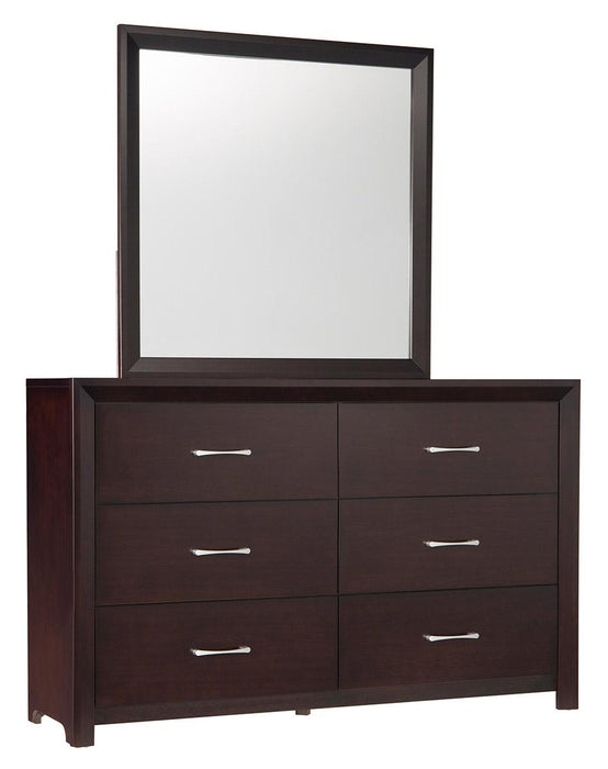 Homelegance Edina 6 Drawer Dresser in Espresso-Hinted Cherry 2145-5 - LasVegasFurnitureOnline.com