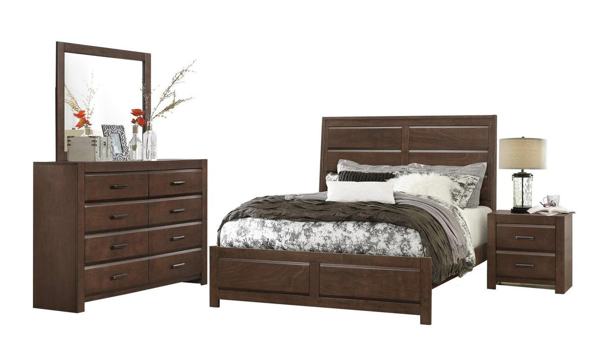 Homelegance Furniture Erwan 2 Drawer Nightstand in Dark Walnut 1961-4 - LasVegasFurnitureOnline.com