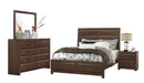 Homelegance Furniture Erwan 2 Drawer Nightstand in Dark Walnut 1961-4 - LasVegasFurnitureOnline.com