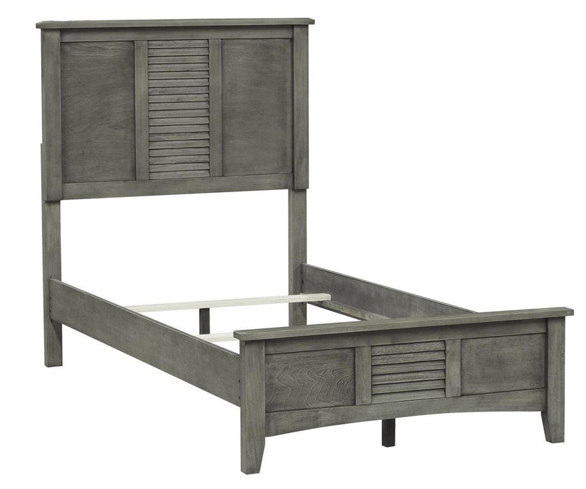 Homelegance Furniture Garcia Queen Panel Bed in Gray 2046-1