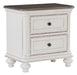 Homelegance Baylesford Nightstand in Two Tone 1624W-4 - LasVegasFurnitureOnline.com