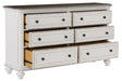 Homelegance Baylesford Dresser in Two Tone 1624W-5 - LasVegasFurnitureOnline.com