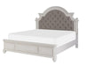Homelegance Baylesford Queen Upholstered Panel Bed in Antique White 1624W-1* - LasVegasFurnitureOnline.com