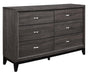 Homelegance Davi Dresser in Gray 1645-5 - LasVegasFurnitureOnline.com