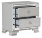 Homelegance Avondale Nightstand in Silver 1646-4 - LasVegasFurnitureOnline.com