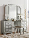 Homelegance Avondale Vanity Stool in Silver 1646-14 - LasVegasFurnitureOnline.com