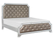 Homelegance Avondale Queen Upholstered Panel Bed in Silver 1646-1* - LasVegasFurnitureOnline.com