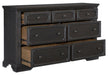 Homelegance Bolingbrook Dresser in Coffee 1647-5 - LasVegasFurnitureOnline.com