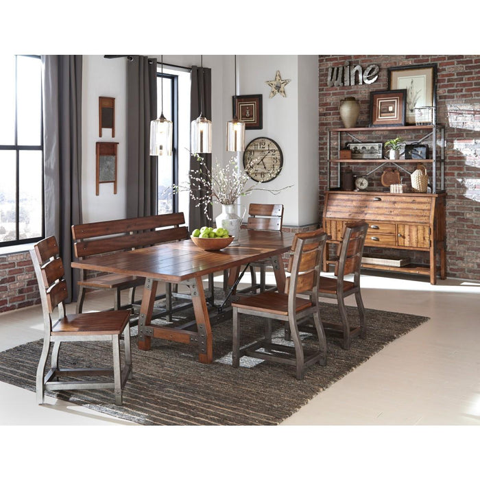 Homelegance Holverson Dining Table in Rustic Brown 1715-94 - LasVegasFurnitureOnline.com
