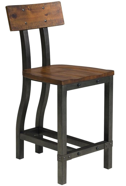 Homelegance Holverson Counter Height Chair in Rustic Brown (Set of 2) - LasVegasFurnitureOnline.com