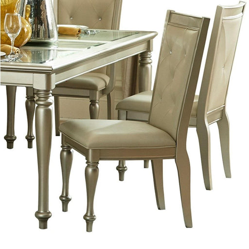 Homelegance Celandine Side Chair in Silver (Set of 2) - LasVegasFurnitureOnline.com