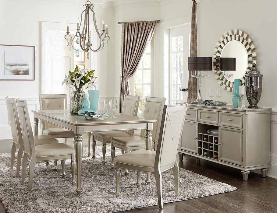 Homelegance Celandine Side Chair in Silver (Set of 2) - LasVegasFurnitureOnline.com
