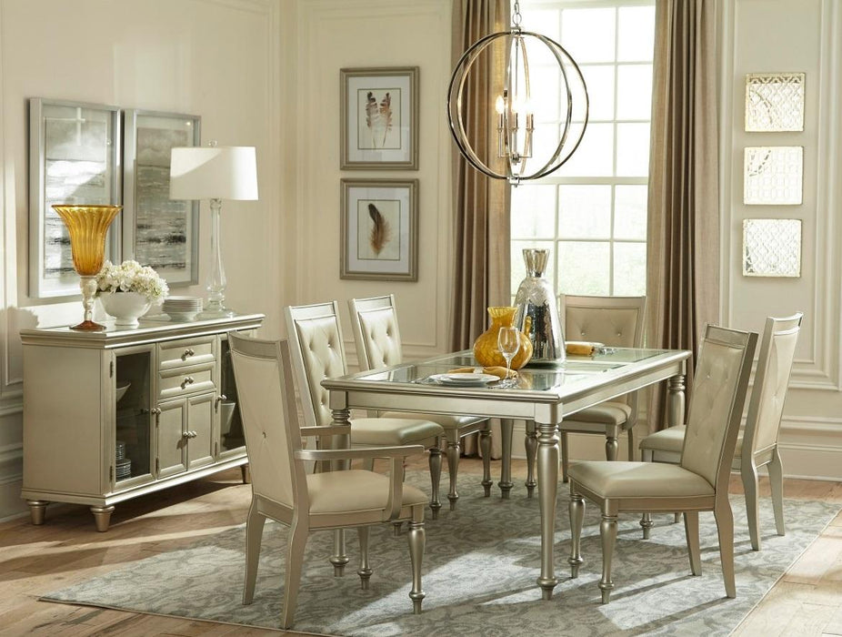 Homelegance Celandine Arm Chair in Silver (Set of 2) - LasVegasFurnitureOnline.com