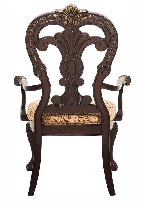 Homelegance Deryn Park Arm Chair in Dark Cherry (Set of 2) - LasVegasFurnitureOnline.com