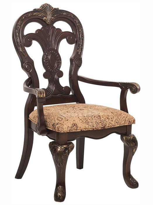 Homelegance Deryn Park Arm Chair in Dark Cherry (Set of 2) - LasVegasFurnitureOnline.com