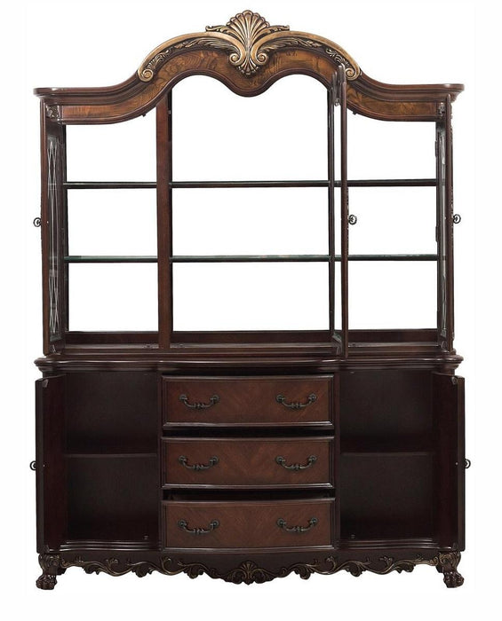 Homelegance Deryn Park Buffet and Hutch in Dark Cherry 2243-50* - LasVegasFurnitureOnline.com