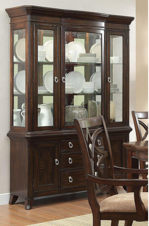 Homelegance Keegan Buffet & Hutch in Cherry 2546-50* - LasVegasFurnitureOnline.com
