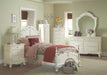 Homelegance Cinderella Queen Poster Bed in Antique White 1386NW-1* - LasVegasFurnitureOnline.com