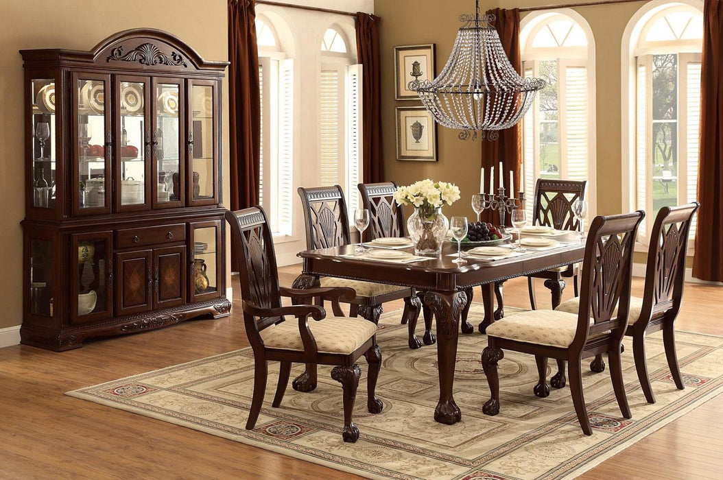 Homelegance Norwich Dining Table in Dark Cherry 5055-82 - LasVegasFurnitureOnline.com