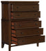 Homelegance Frazier Chest in Dark Cherry 1649-9 - LasVegasFurnitureOnline.com