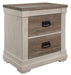Homelegance Arcadia Nightstand in White & Weathered Gray 1677-4 - LasVegasFurnitureOnline.com