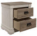 Homelegance Arcadia Nightstand in White & Weathered Gray 1677-4 - LasVegasFurnitureOnline.com