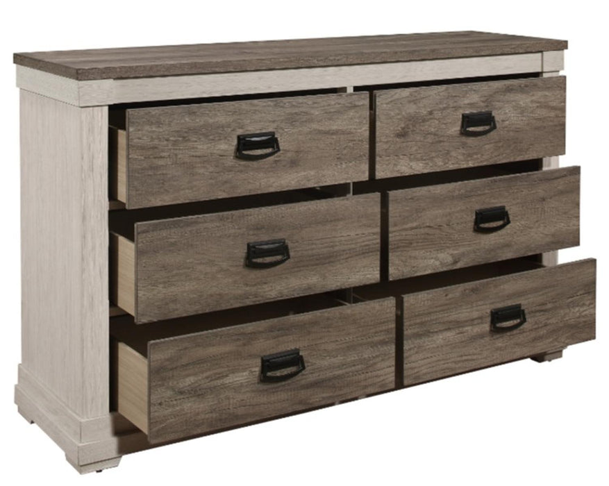 Homelegance Arcadia Dresser in White & Weathered Gray 1677-5 - LasVegasFurnitureOnline.com