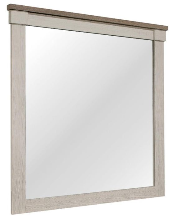 Homelegance Arcadia Mirror in White & Weathered Gray 1677-6 - LasVegasFurnitureOnline.com