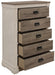 Homelegance Arcadia Chest in White & Weathered Gray 1677-9 - LasVegasFurnitureOnline.com