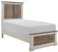 Homelegance Arcadia Twin Panel Bed in White & Weathered Gray 1677T-1* - LasVegasFurnitureOnline.com