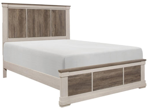 Homelegance Arcadia King Panel Bed in White & Weathered Gray 1677K-1EK* - LasVegasFurnitureOnline.com