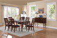 Creswell Dining Table in Dark Cherry 5056-78 - LasVegasFurnitureOnline.com