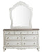 Homelegance Cinderella 7 Drawer Dresser in Antique White with Grey Rub-Through 1386NW-5 - LasVegasFurnitureOnline.com