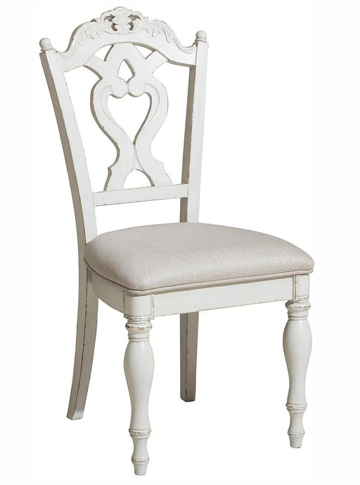Homelegance Cinderella Chair in Antique White with Grey Rub-Through 1386NW-11C - LasVegasFurnitureOnline.com