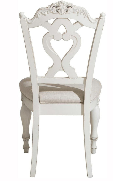 Homelegance Cinderella Chair in Antique White with Grey Rub-Through 1386NW-11C - LasVegasFurnitureOnline.com