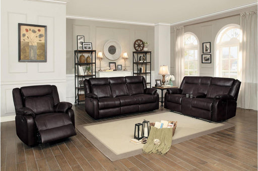 Homelegance Furniture Jude Glider Recliner Chair in Brown 8201BRW-1 - LasVegasFurnitureOnline.com
