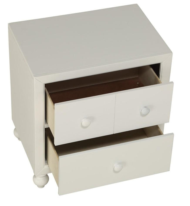 Homelegance Wellsummer 2 Drawer Nightstand in Gray 1803GY-4 - LasVegasFurnitureOnline.com